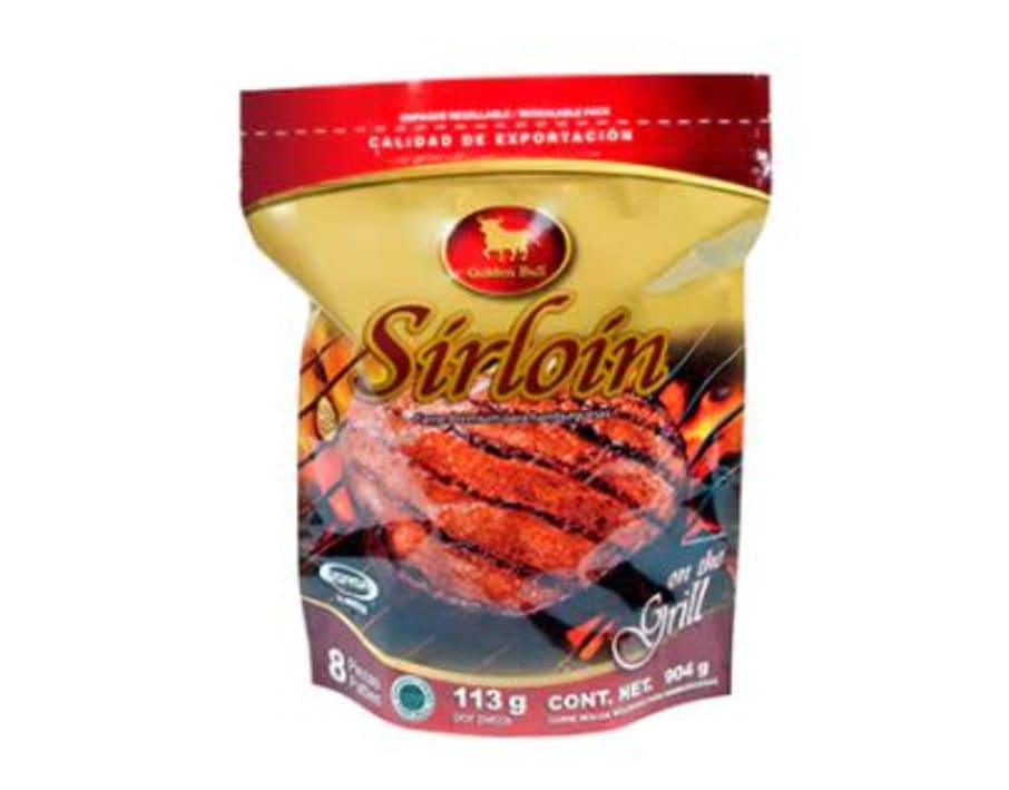 Carne para Hamburguesa De Res Sirloin Golden Bull 8 Piezas 904 g
