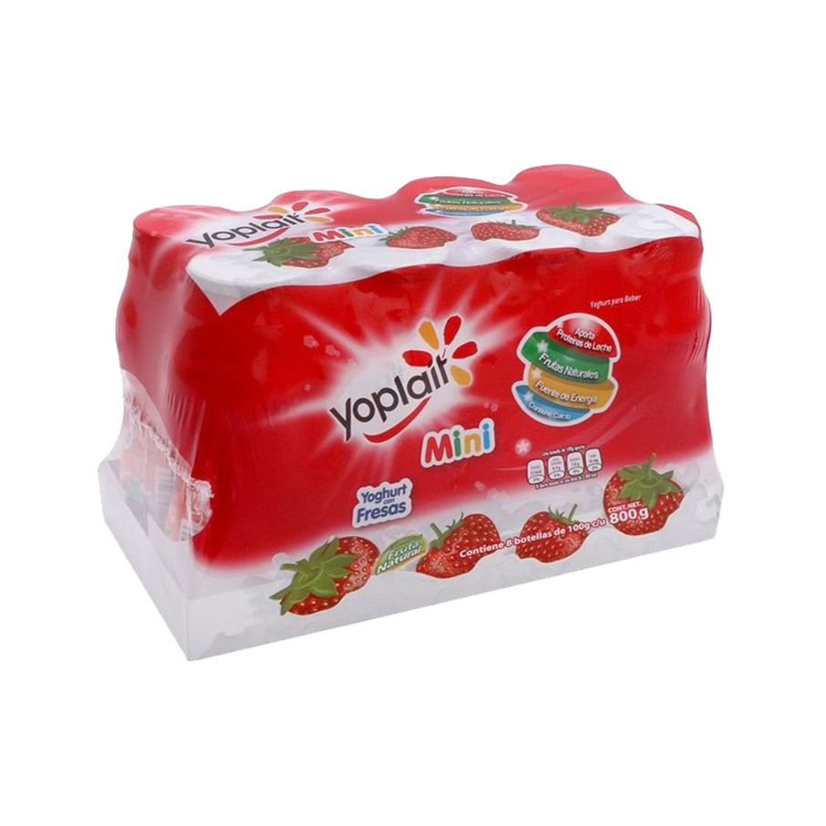 Yoghurt Kids Beb. 8Pack Fresa Yoplait 800Grs