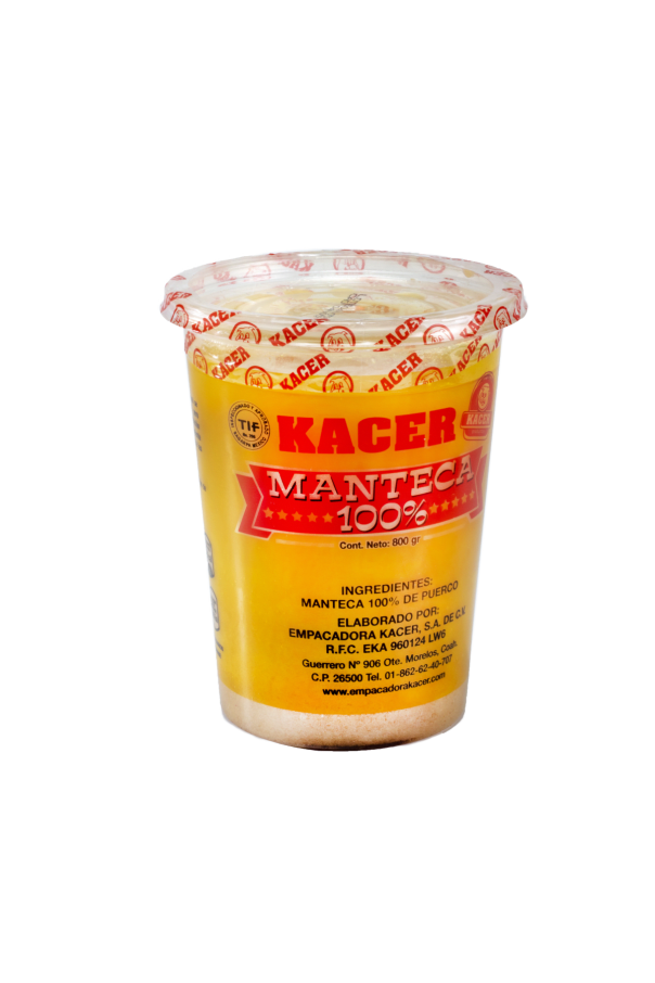 Manteca De Puerco Bote De 800 Gr Kacer