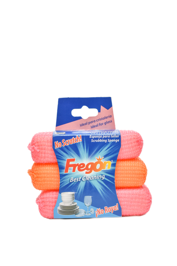 Fibra Esponja Fregon Cristaleria 3 Pack