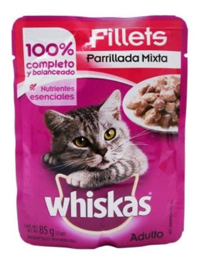 Alimento Whiskas Parrillada 85 Gr Pouch