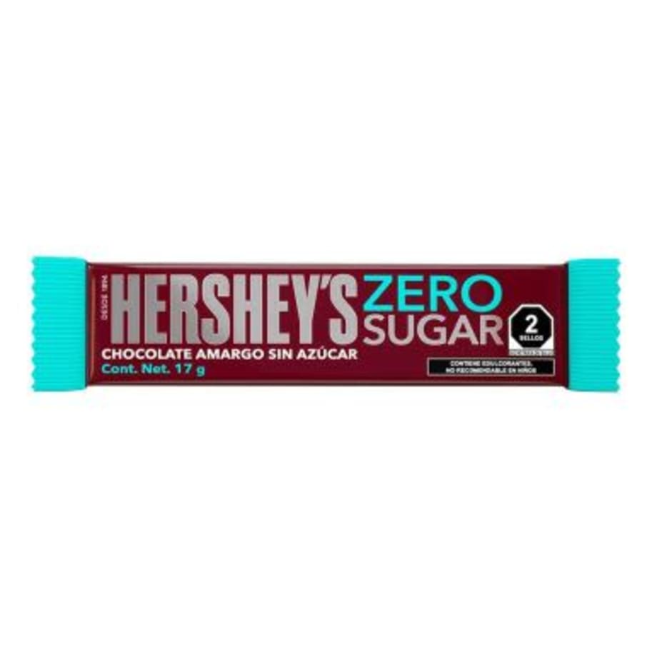 Chocolate Hersheys Sin Azucar Dark 17 Gr