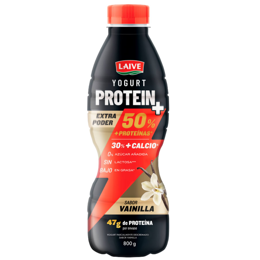 Yogurt protein+ vainilla botella 800g