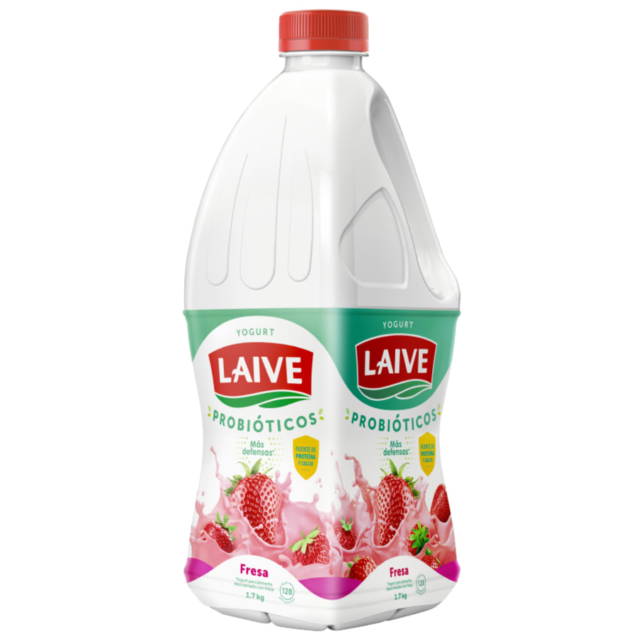 Yogurt probiótico Laive fresa galonera 1.7kg