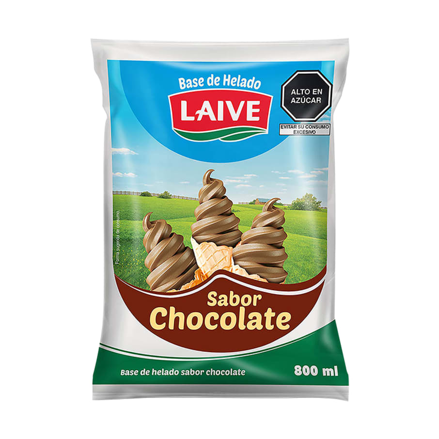 Base de helado Laive chocolate 800 ml 