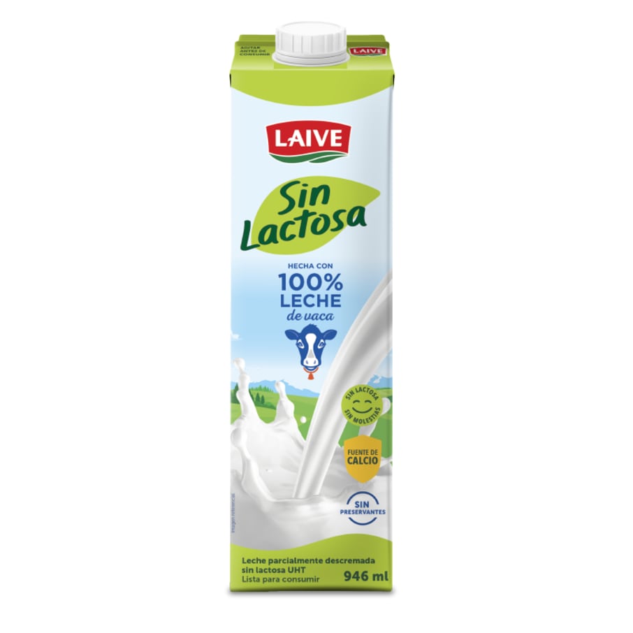 Leche uht Laive sin lactosa caja 946ml