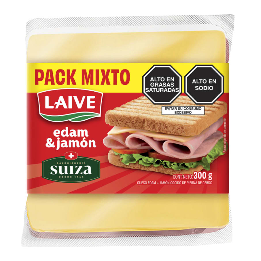 Pack queso edam + jamón americano 300g