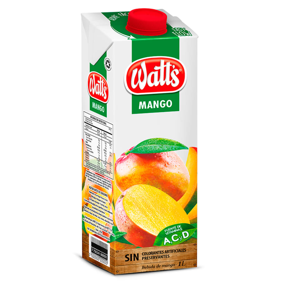 Bebida Watts de mango caja 946ml