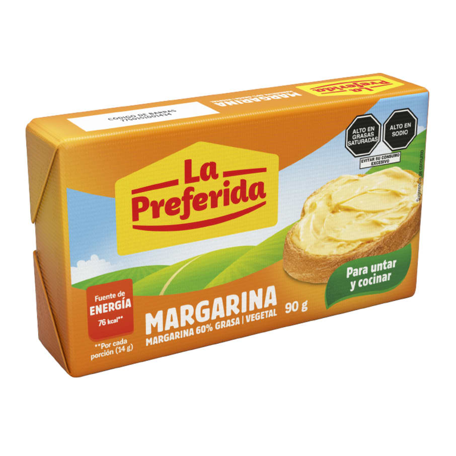 Margarina La Preferida barra 90g