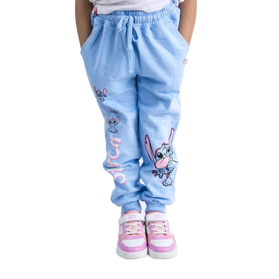 JOGGER LILO & STITCH CELESTE NIÑA