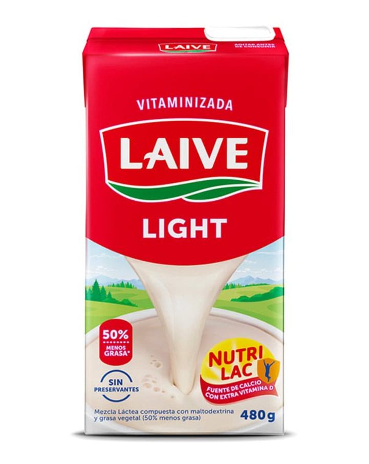 Mezcla láctea light Laive caja 480g