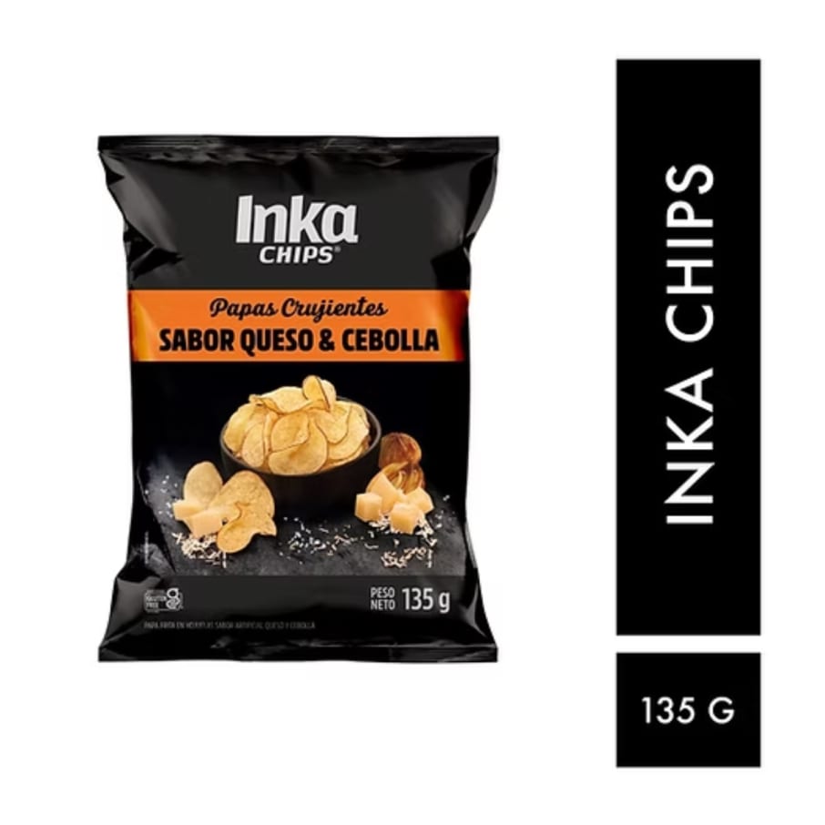Inka Chips Papa Frita Queso Y Cebolla (135g)