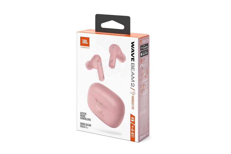 AUDIFONO TWS JBL WAVE BEAM 2 ROSADO