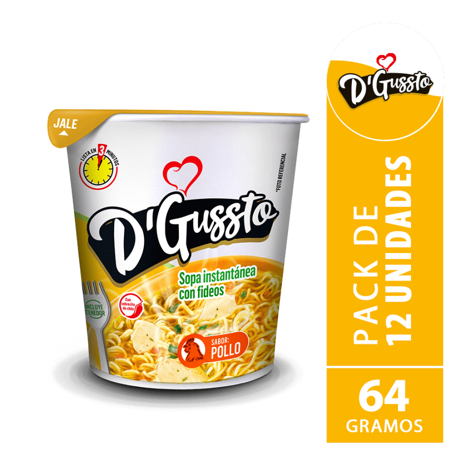 D´GUSSTO SOPA SABOR POLLO 64g