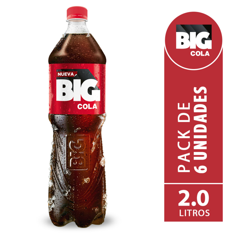 BIG COLA PET NO RETORNABLE 2000 ml 6 pack