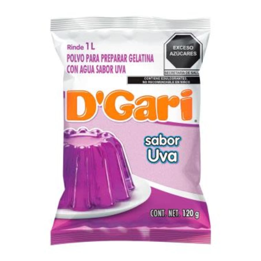 Gelatina de D Gari Sabor Uva 120 g