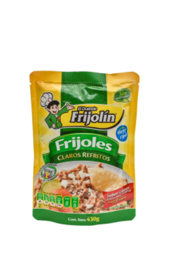 Frijoles Frijolin Claros Refritos 430 Gr Pouch
