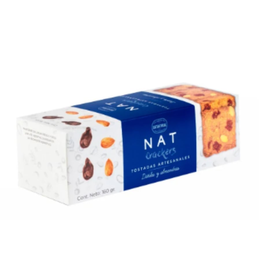 Nat Crackers Dátiles y Almendras 160gr