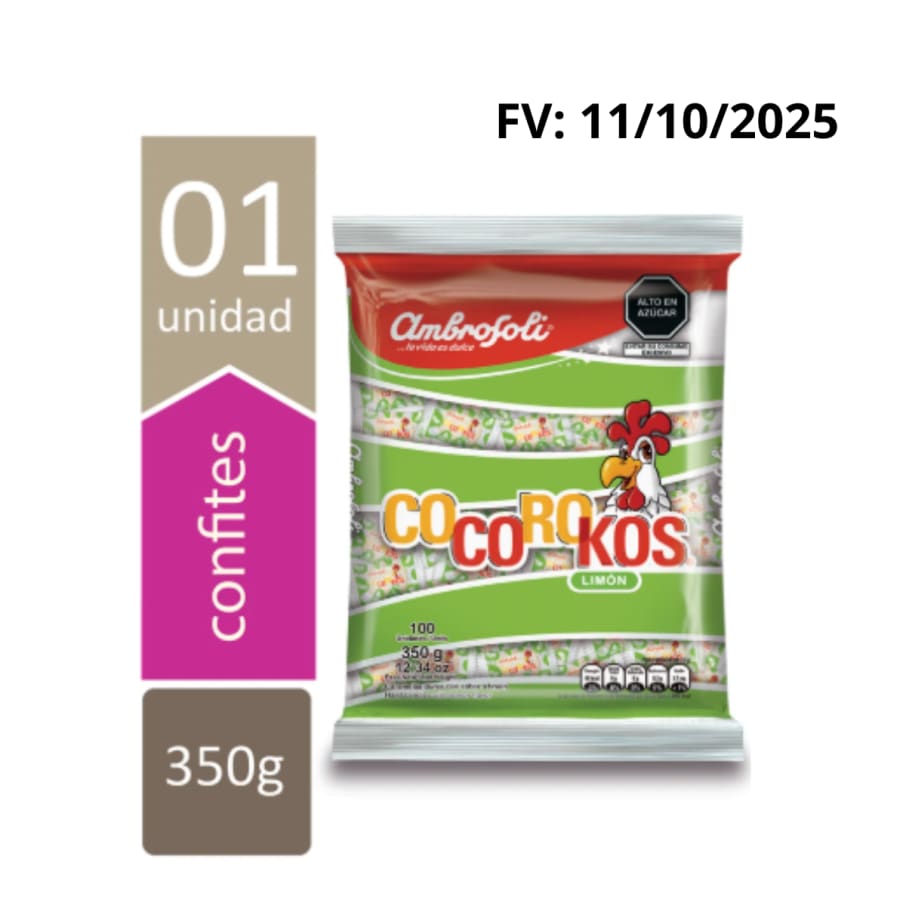 CARAMELO COCOROKOS LIMON BOLSA 350GR