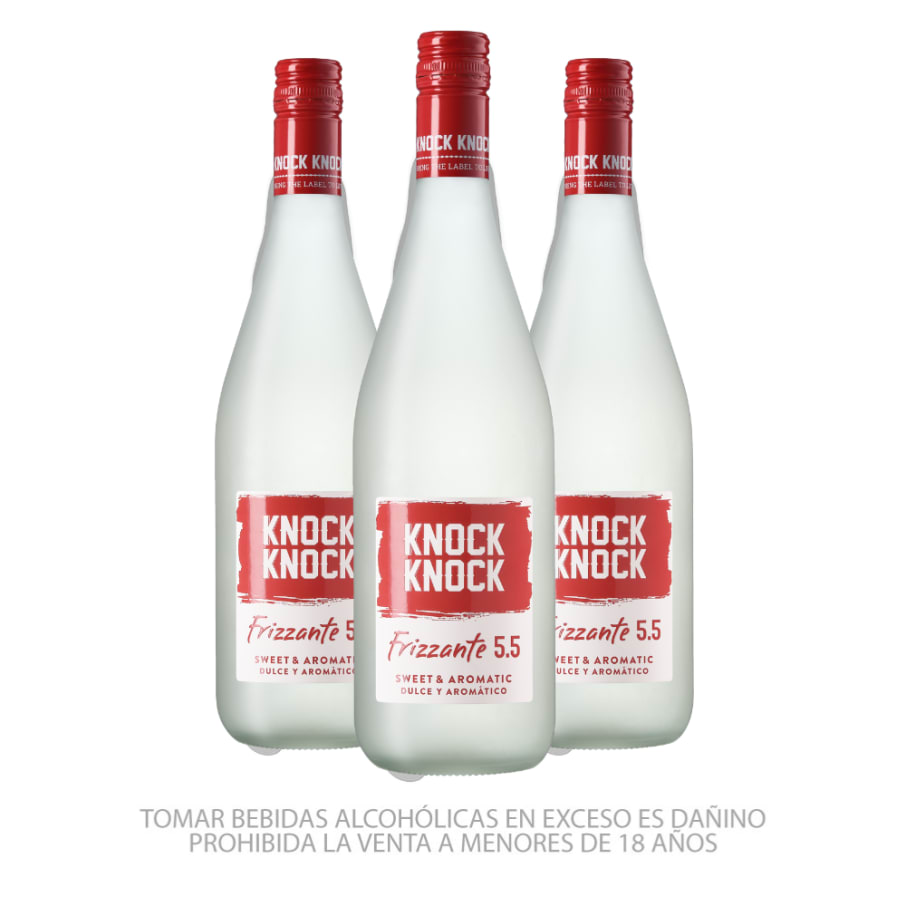 Pack 03 Knock Knock Frizzante Blanco 750ml