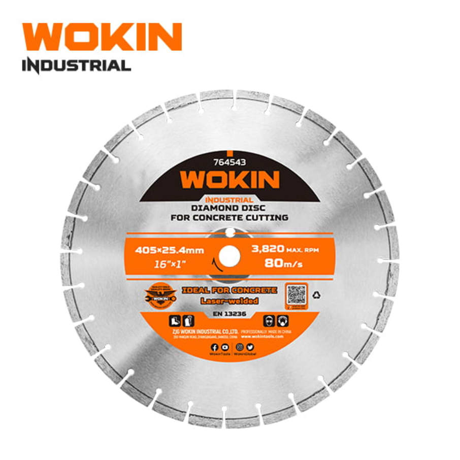 Disco Diamantado para Corte Concreto 405×25.4mm/16" x 1" Wokin