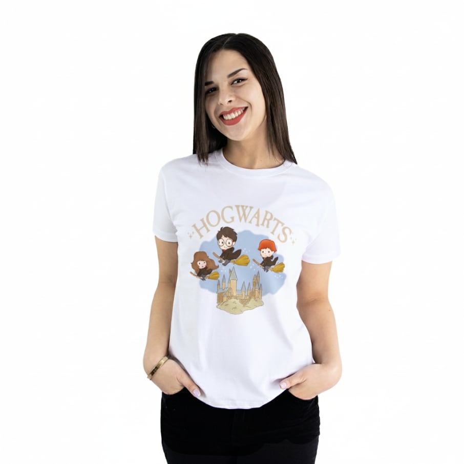 POLO HARRY POTTER MUJER BLANCO