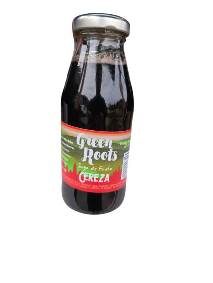 Jugo concentrado de cereza 250 ml Marca GreenRoots