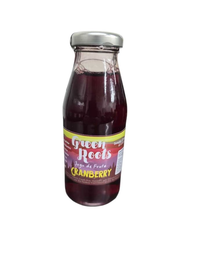 Jugo concentrado de cranberry 250 ml Marca GreenRoots
