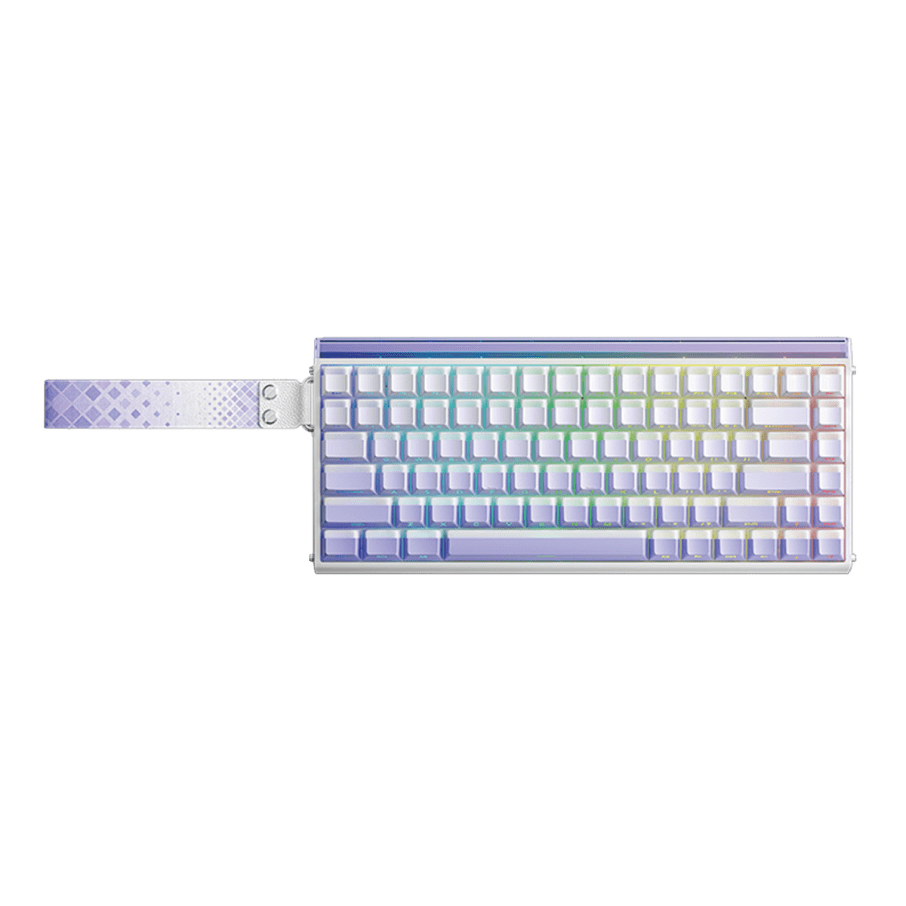 Teclado Aula HERO84HE RGB Cableado Ingles PURPLE GRADIENT LIGHT HOUSE - JADE KING MAGNETIC SWITCH