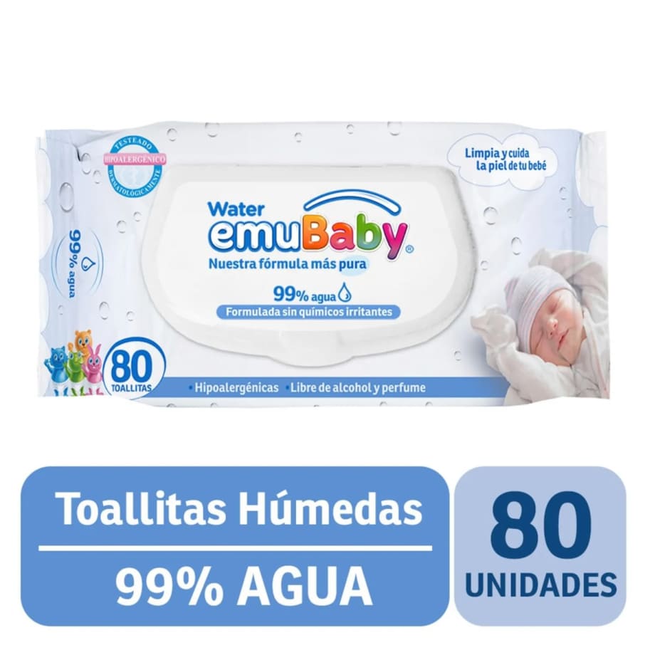 Emubaby WATER Toall.Humedas P 80 Un.