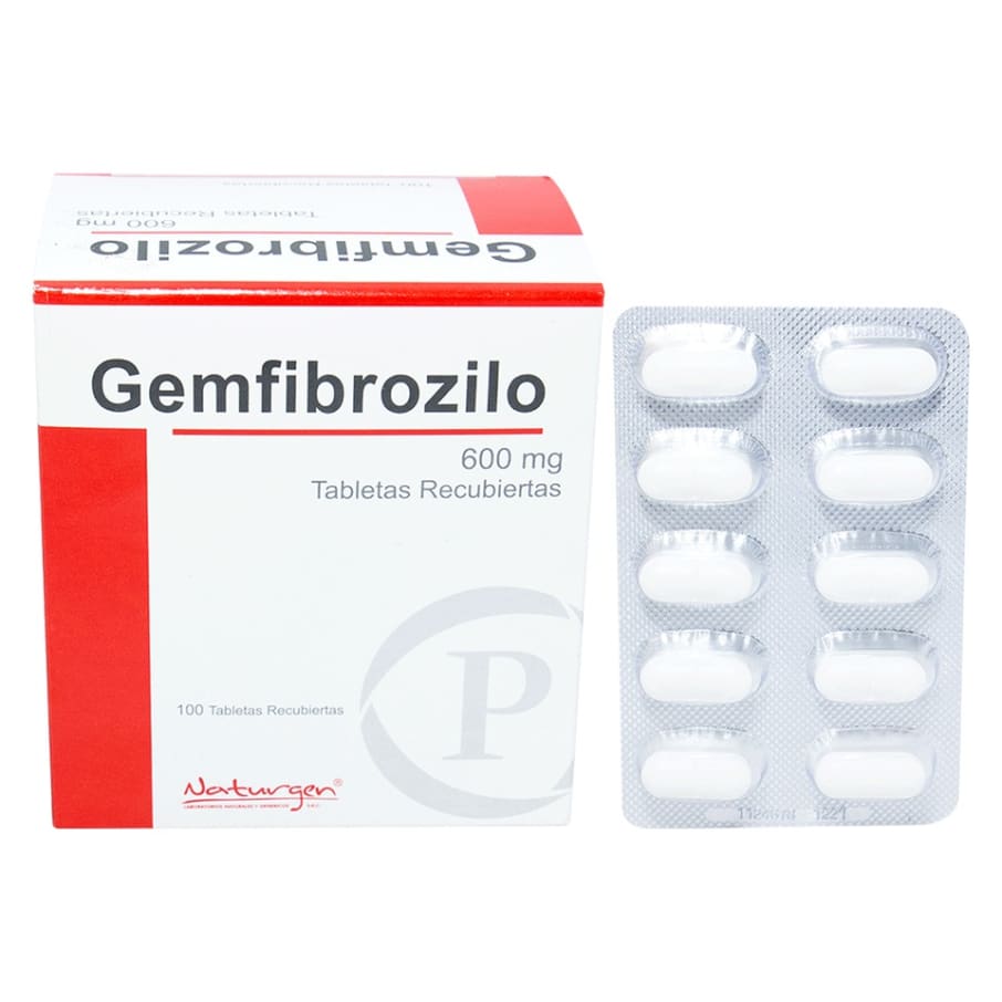 GEMFIBROZILO 600MG TABL. REC. X 100 