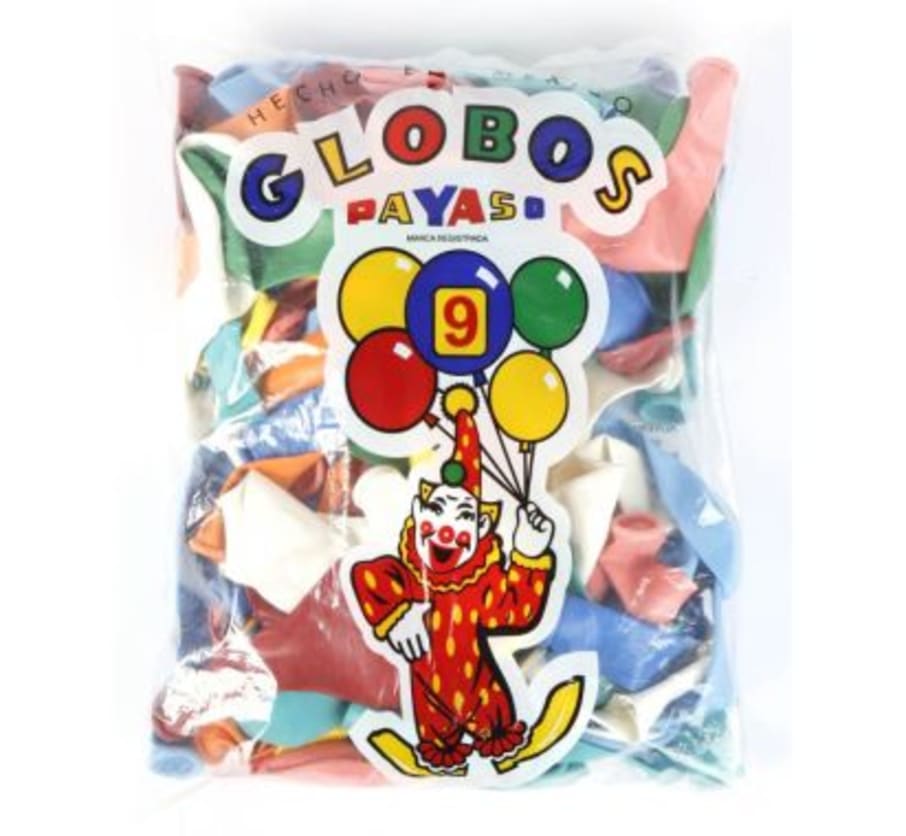GLOBOS Nº9 BLS X 25 UND COLORES SURTIDOS