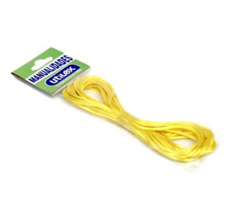 COLA DE RATA SATINADA X 5MT AMARILLO