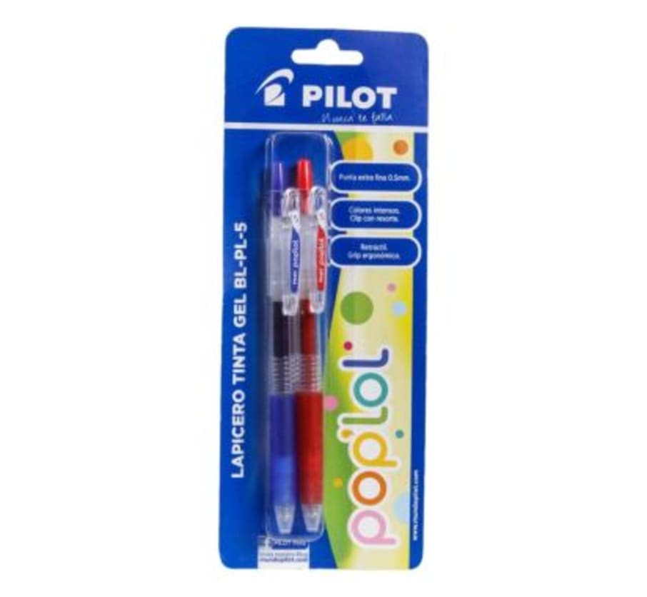 BOLIGRAFO POP LOL BL-PL-5 X 2 AZUL,ROJO