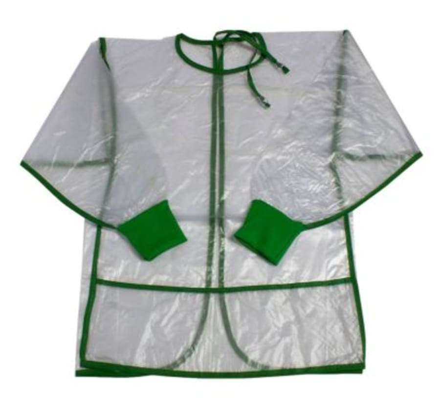 MANDIL PLASTICO C/MANGAS 4-5 AÑOS