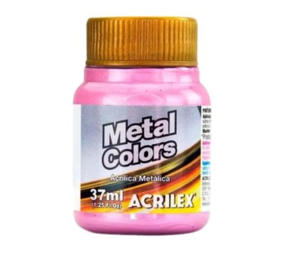 PINTURA ACRILICA METAL 37 ML.ROSA