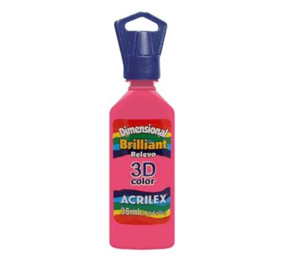 PINTURA 3D BRILLANTE 35 ML.ROSA TE
