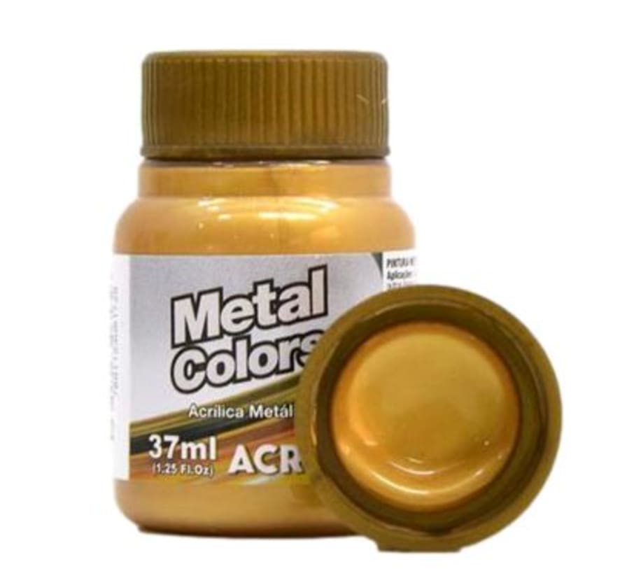 PINTURA ACRILICA METAL 37 ML.DORADO SOLAR