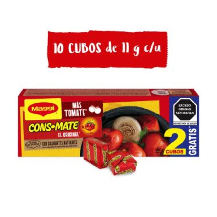 Consome Consomate 8 Cubos + 2 Cubos Gratis