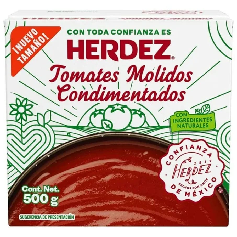 Pure De Tomate Herdez Condimentado 500 Gr 