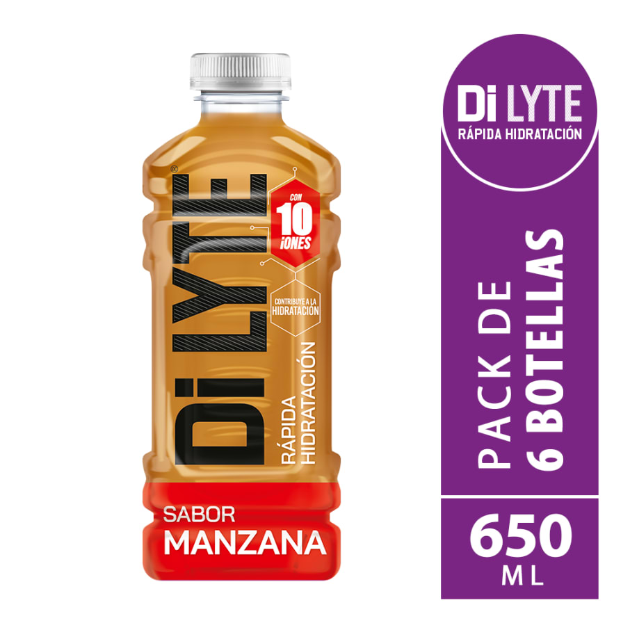  DILYTE MANZANA PET NO RETORNABLE 650 ML 6  
