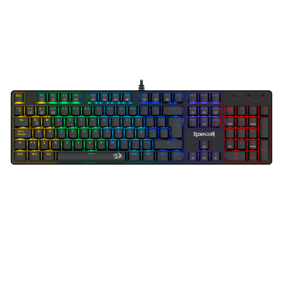 Teclado Redragon SINDRI K671 Cableado Español - RED SWITCH