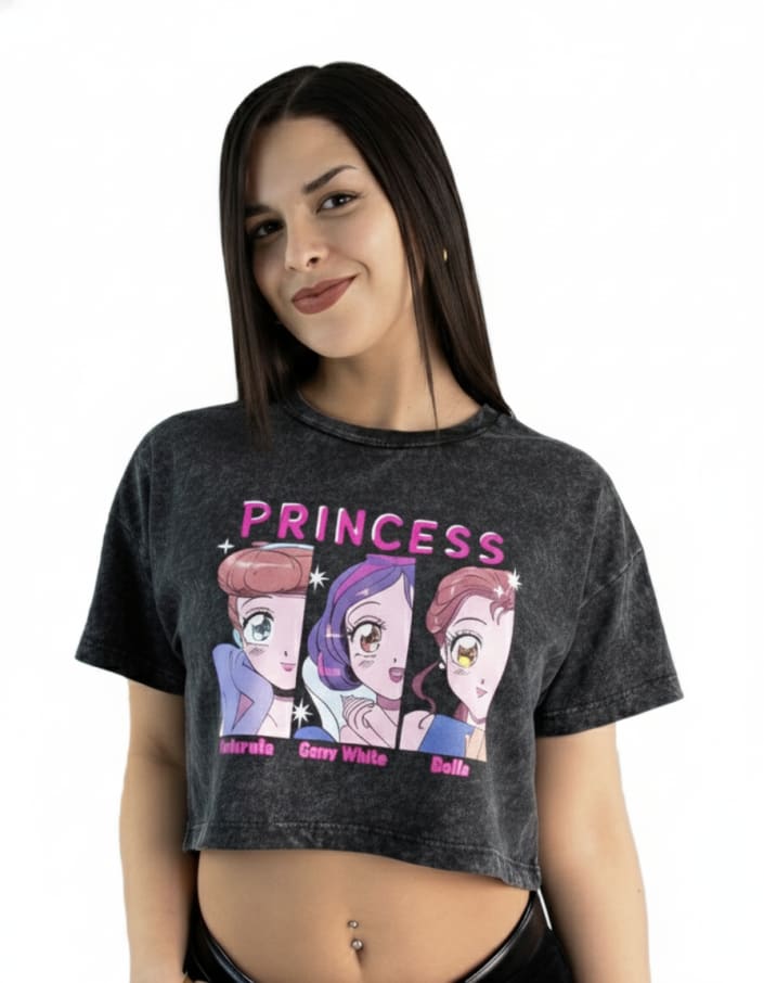 POLO CROP CLASICOS DE DISNEY MUJER ALGODÓN