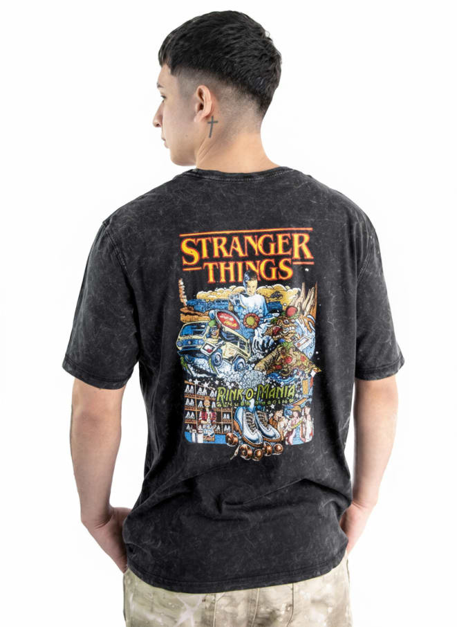 POLO  HOMBRE STRANGER THINGS LAVADO ALGODÓN