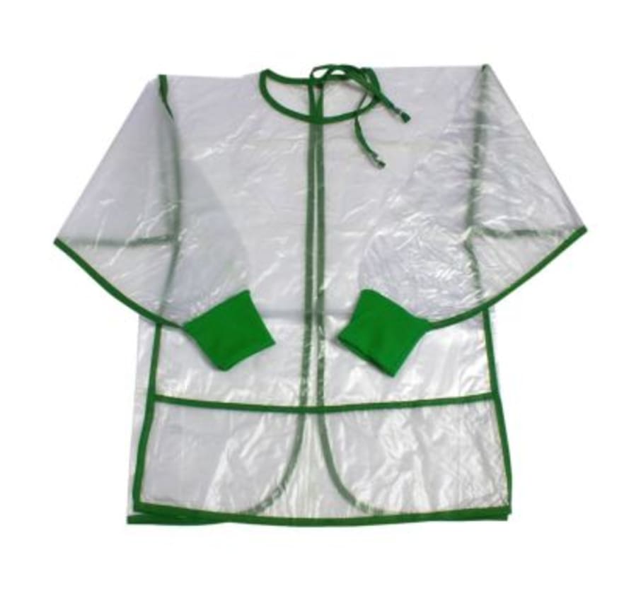 MANDIL PLASTICO C/MANGAS 6-10 AÑOS -