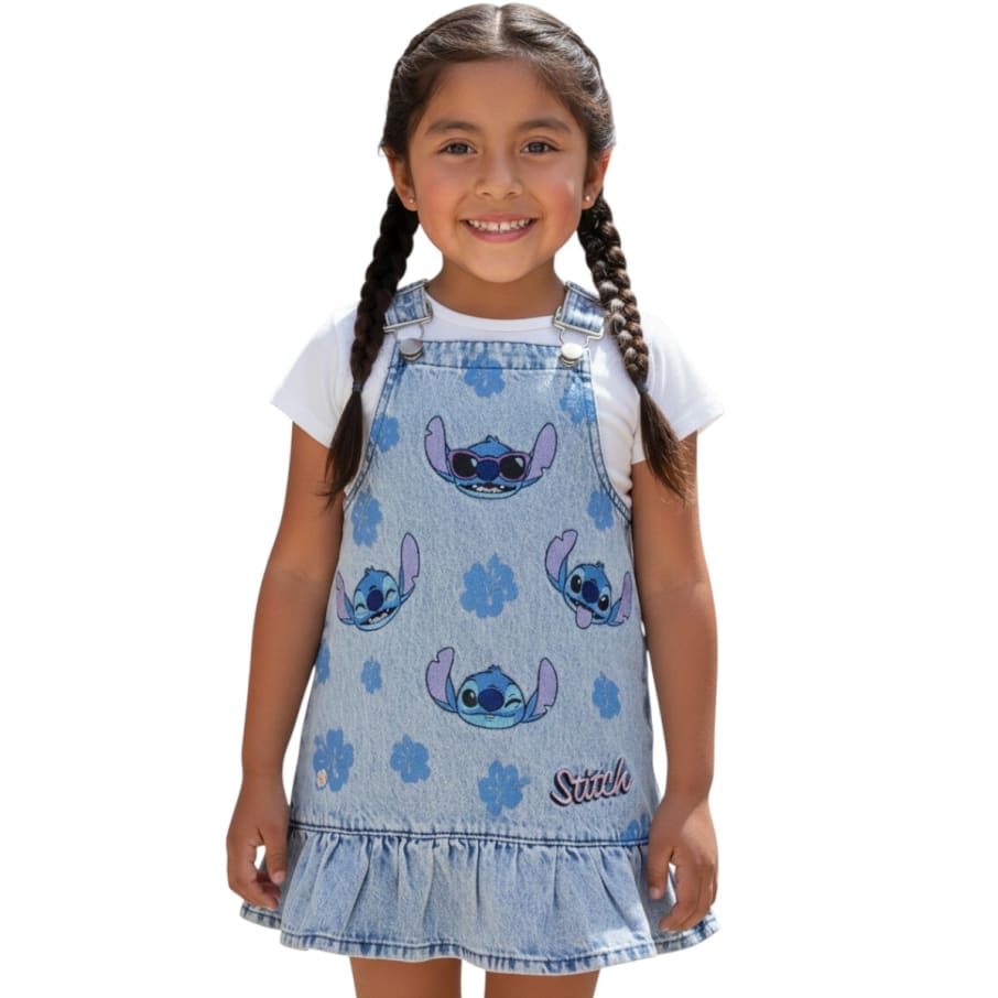 JUMPER NIÑA LILO & STITCH CELESTE DENIM