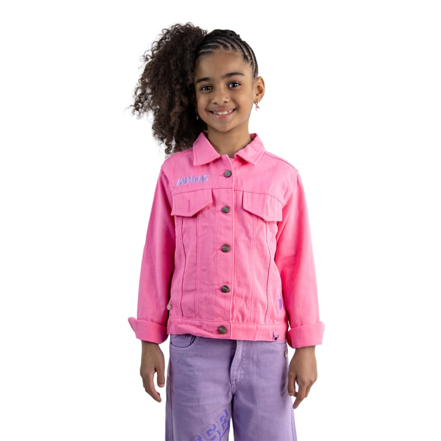 CASACA MODA MINNIE MOUSE ROSADO NIÑA