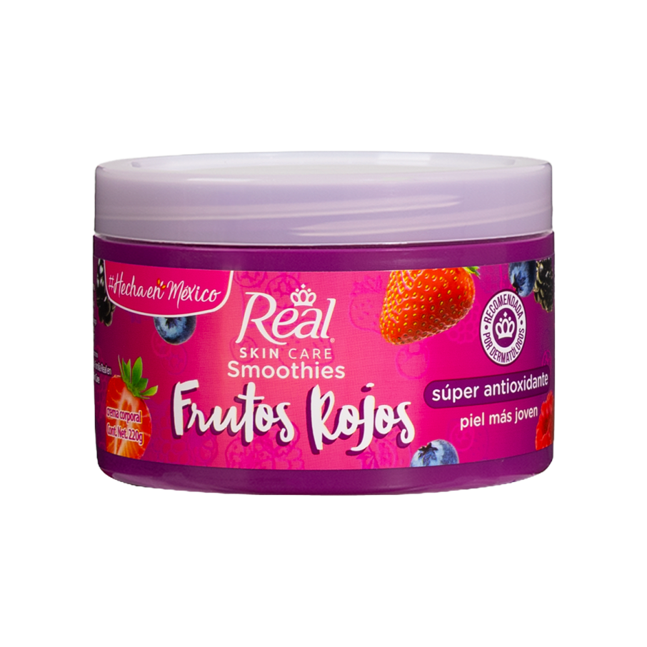 Crema Sol. Real Smoothies Frutos Rojos 220Gr