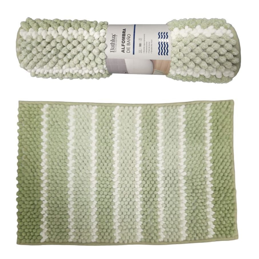 HO ALFOMBRA CHENILLA P/BANO VERDE 45X75cm / 17112
