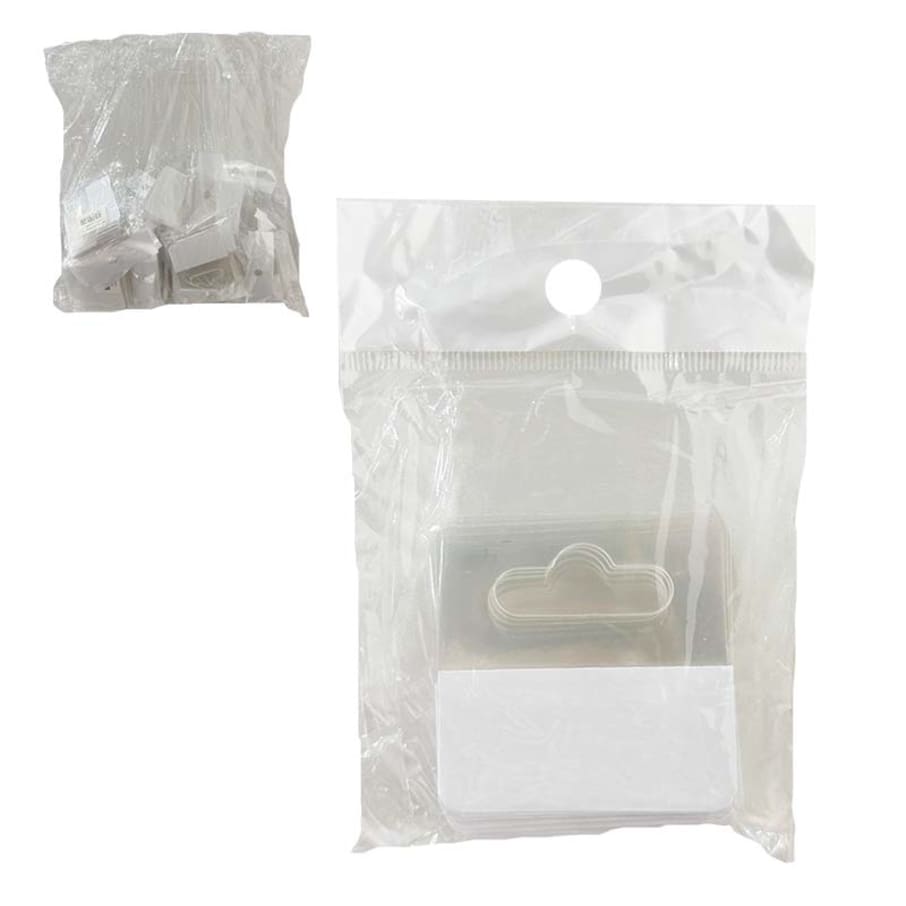 HO GANCHO ADHESIVO PLAST P/COLGAR TRANSP 5X5cmX20